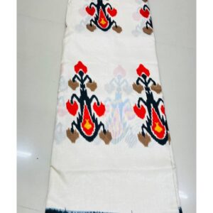 Midnight Herons – Ikat Art Saree