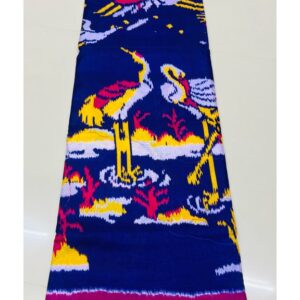 Ocean Flight – Vibrant Ikat Saree